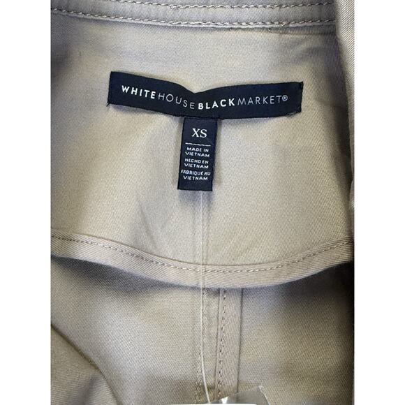 WHBM Embroidered Trench Coat Women’s Sz XS Floral Belted Double Breasted NWT - Picture 5 of 12